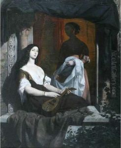 Odalisque A La Mandoline
