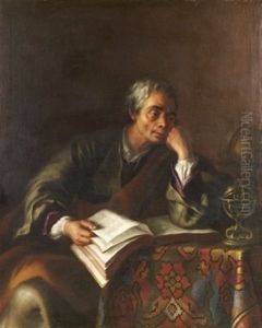 Portratt Forestallande En Matematiker by Jean-Baptiste van Loo