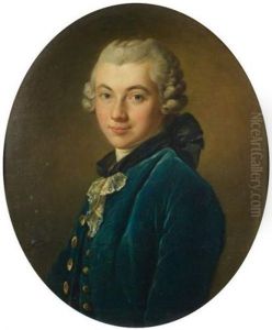 Portrait D'homme Au Gilet Bleu