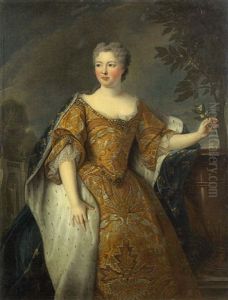Portrait De La Reine Marie Leczinska by Jean-Baptiste van Loo