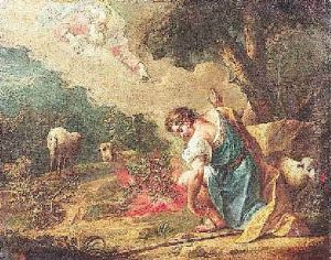 Moses Vor Dem Brennenden Dornbusch by Jean-Baptiste van Loo