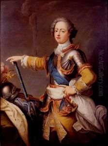 Portrait De Louis Xv by Jean-Baptiste van Loo