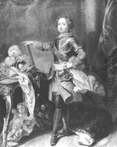 Portrait Du Jeune Louis Xv by Jean-Baptiste van Loo