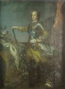 Portrait Du Roi Louis Xv Jeune En Armure by Jean-Baptiste van Loo