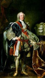 Portrait Of Charles 2nd Duke Of Richmond Wearing Garter Robes
