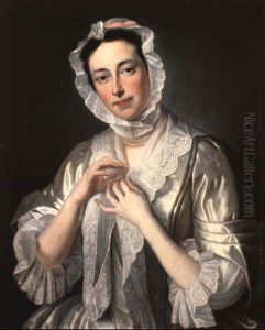 Portrait Of Ethelreda Harrison, Wife Of Charles, 3rd Viscount Townshend by Jean-Baptiste van Loo