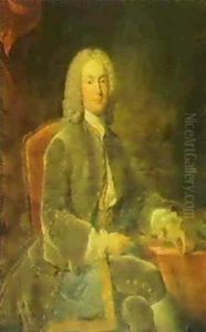 Portrait Of William Murray, Later Earl Of Mansfield,        Seated Three-quarter Length, Wearing A Velvet Green Coat