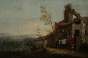 Paysage Avec Des Lavandieres Paysage Avec Des Lavandieres