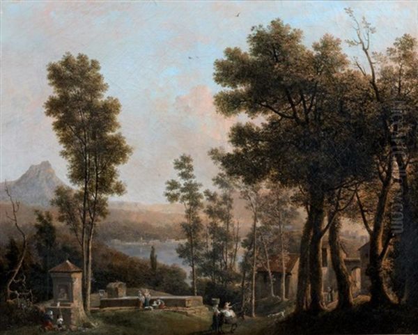 Vues Des Environs Du Lac Nemi - view 1