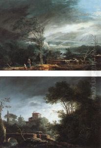Southern Landscape With Washerwomen Beneath A Lowering Sky Southern Landscape With Washerwomen Beneath A Lowering Sky