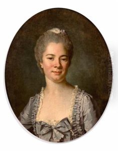 Portrait De Femme Au Ruban Mauve