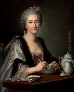 Portrait De Marie-therese Chardon, Epouse De Jean-baptiste Lepaute