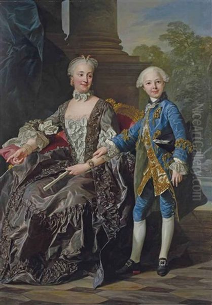 La Duchesse De Choiseul Et Son Fils - view 1