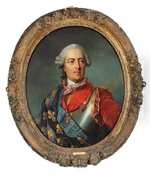 Louis Xv King Of France And Navarre In Cuirass And With The Golden Fleece - view 1