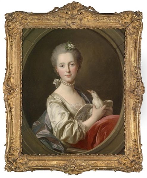Portrat Einer Dame Mit Einem Vogel - view 1