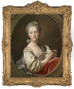 Portrat Einer Dame Mit Einem Vogel