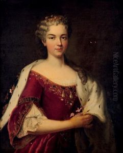 Portrait De Marie Leszcynska by Louis Michel van Loo