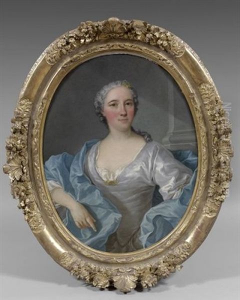 Portrait De Femme En Robe Grise - view 1