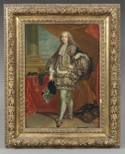 Portrait De Francois-joachim-bernard Potier, Duc De Gesvres, Marquis De Fontenay, En Habit De L'ordre Du Saint-esprit