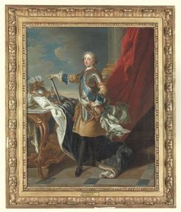 Portrait Of King Louis Xv by Louis Michel van Loo