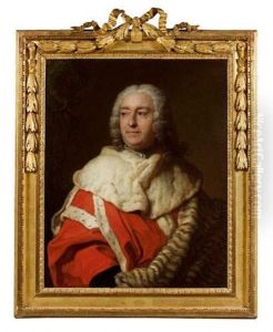 Portrait De Monsieur De Motteville, 1er President Au Parlement De Rouen by Louis Michel van Loo