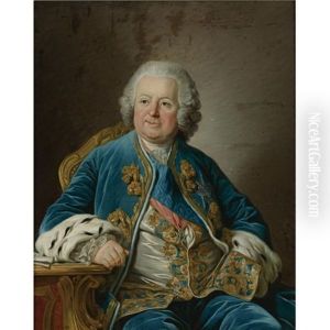 Portrait Of Louis Phelypeaux, Comte De Saint-florentin, Duc De La Vrilliere by Louis Michel van Loo