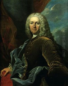 Portrait D'homme A La Veste De Velours by Louis Michel van Loo