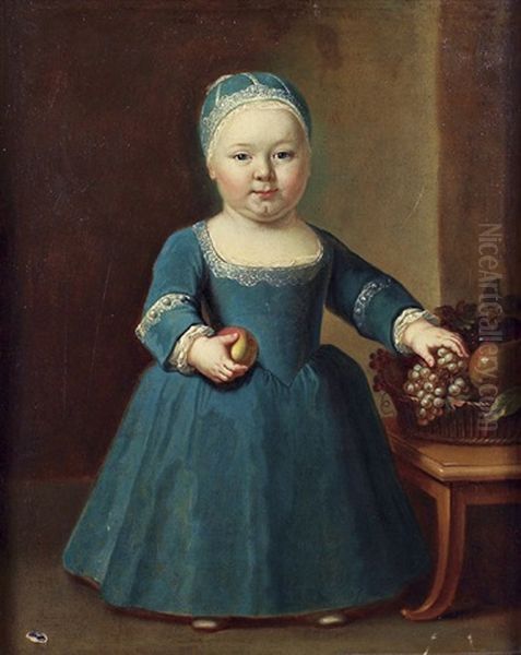 Portrait D'enfant A La Corbeille De Fruits - view 1