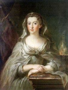 Portrait De Femme En Vestale by Louis Michel van Loo