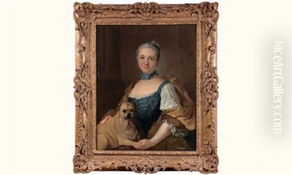 Portrait De Femme Et De Son Chien - view 1