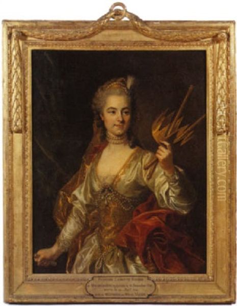 Portrait De Francoise Laurette Randon De Malboissiere, En Melpomene - view 1