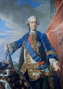 Portrait Of Louis Xv by Louis Michel van Loo