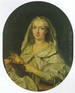 Portrait De Jeune Femme En Vestale