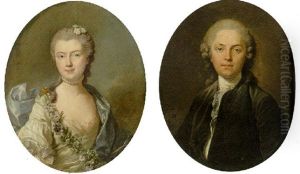 Portrait Of Countess Jeanne De Cherion-francois De Lamoignon