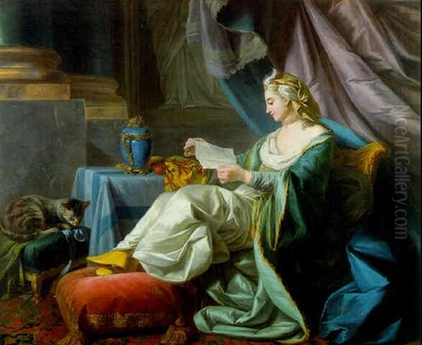 A Young Sultan Reading A Letter - view 1