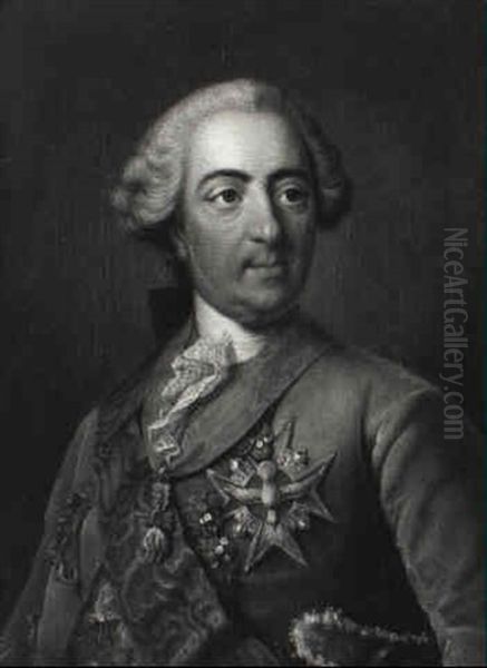 Portrait Of Louis Xv Wearing The Order Of Saint-esprit - view 1