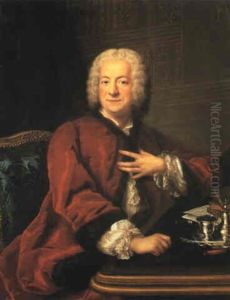 Portrait Of A Gentleman In A Fur-lined Red Coat Portrait Of A Gentleman In A Fur-lined Red Coat