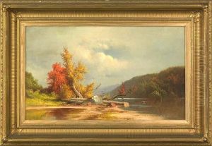 Autumnal Landscape by George Frederick Bensell