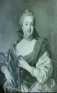 Portrait D'une Femme De Qualite En Buste, De Face Portrait D'une Femme De Qualite En Buste, De Face