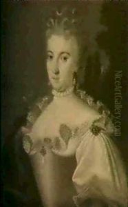 Bildnis Der Herzogin Von Chateau Rouge, Maitresse Konig Ludwigs Xv by Louis Michel van Loo