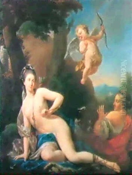 Portrait Of A Lady As Diana Wounded By Cupid - view 1