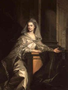 Portrait Of The Comtesse De La Tour Du Pin "en Coutume D'une Vierge Vestale", In A Classical Setting Portrait Of The Comtesse De La Tour Du Pin "en Coutume D'une Vierge Vestale", In A Classical Setting