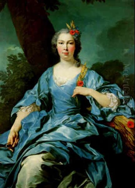 Portrait Of The Comtesse De Segouy Personifying Ceres - view 1