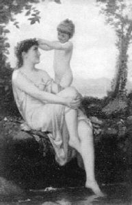Mother And Child by Henry Augustus Loop