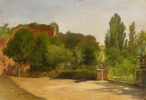 Sommertag In Romischem Garten by Friedrich Loos