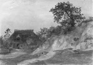 An Einem Abhang Gelegene Bauernkate by Friedrich Loos