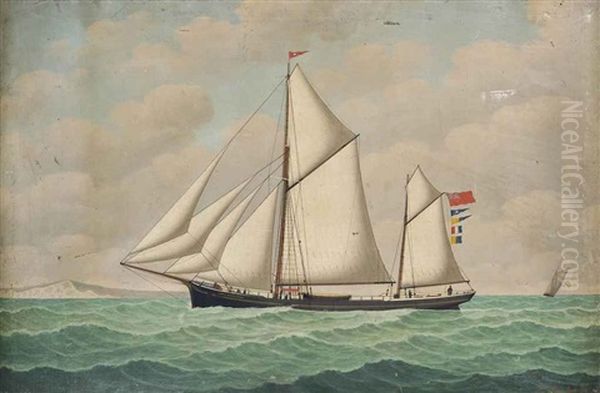 The Trading Barque Lord Iddesleigh In The Channel - view 1