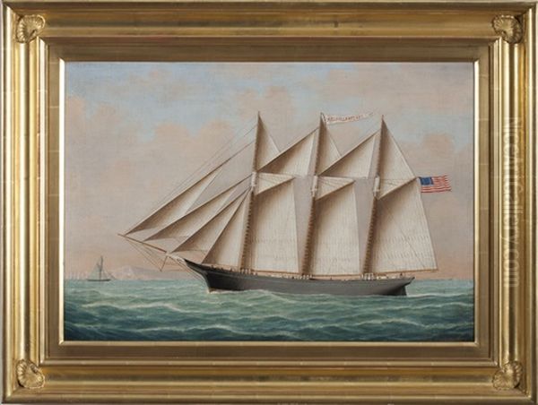 The American Schooner Melville Bryant Of Long Island - view 1