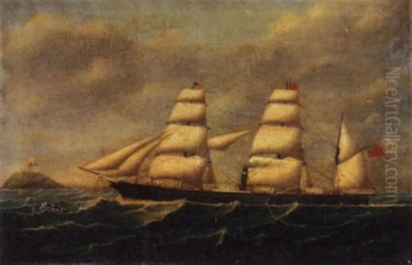 The Inman Line's "city Of Dublin" Outward Bound For New York - view 1