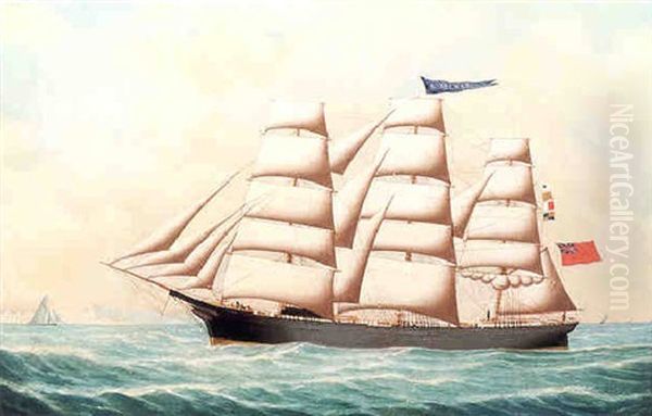 The Canadian Ship "norseman" Signalling For A Pilot Off Beachy Head - view 1